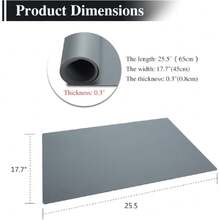 Large Silicone Craft Mats,  2Pcs 25"X 17" Grey Silicone Mat, Silicone Craft Mats For Paiting, Jewelry,Heat Resistant, Kitchen Counter, Baking,25141974 - 酒紅色 - 查看 2