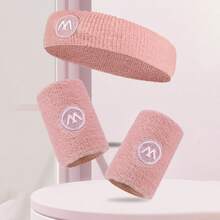 A Set Of Sports Headband Wrist Guards Suitable For Men's And Women's Running, Badminton, Football, Yoga And Other Sports, Breathable And Skin Friendly, Soft And Comfortable. Good Sports Helper - Multicolor - View 14