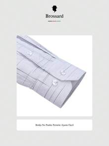 Men's Dress Shirt - Triple Protection: Waterproof, Greaseproof, And Stain Resistant - Made From Premium Fabric (38% Bamboo Fiber, 62% Polyamide), Soft And Breathable. Perfect For The Modern Man. Versatile For Everyday Wear. - Màu Xám nhạt - Xem 5