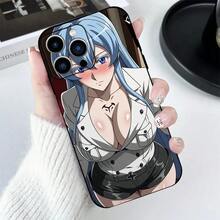 Funda de teléfono móvil de la serie clásica negra de Anime Devil Hunter, siguiendo la protección creativa a prueba de manchas y golpes, adecuada para las series  11/12/13/14/15/16 Pro Max o Plus, funda resistente a las manchas, accesorio móvil. - Negro - Ver 6