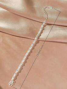 1pc 24K Silver Plated Lucky Heart Bracelet, Delicate & Adorable, Luxury Jewelry For Daily Wear, Party, Birthday, Valentine's Day, Mother's Day Gift For Women