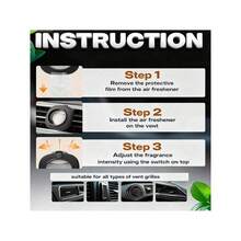 3/6 piezas Clips universales ambientadores, 5 aromas variados que duran 30 días, eliminador de olores ajustable para olores fuertes, revitaliza tu espacio con purificador de aire para dormitorio, baño, armario, cocina, áreas de mascotas