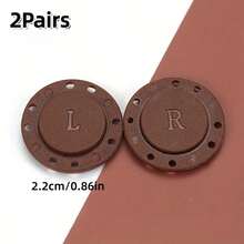 5 Pairs Invisible Magnetic Snap Buttons - Black Plastic Sewing Buttons, For Jackets And Sweaters, Hidden Fasteners, Suitable For Clothing Making - Multicolor - View 22