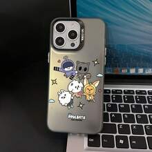 Funda para teléfono del grupo Kpop-TXT-S compatible con 16, 15, 14, 13, 12, 11 Pro, X, XR, XS, 8, Plus, con una parte trasera mate a prueba de golpes. - Negro - Ver 2