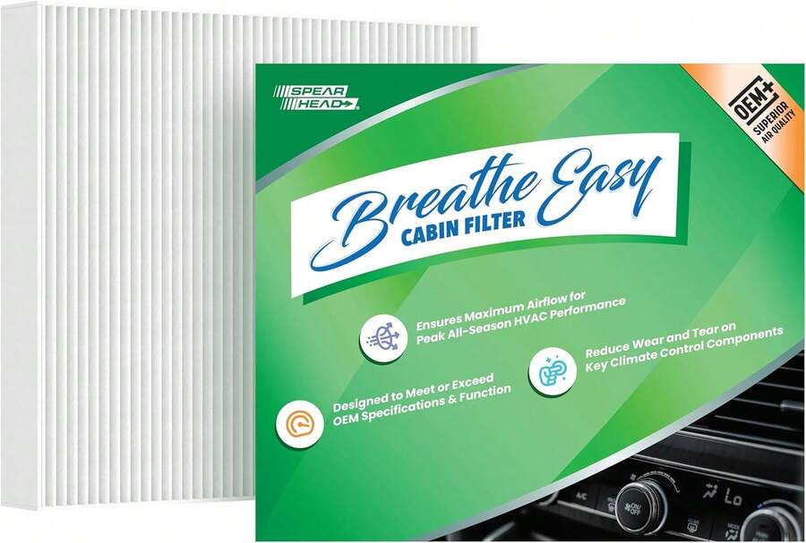 Spearhead OEM+ Particulate Breathe Easy Cabin Filter | Fits Various 1999-2002 Cadillac\/Chevrolet\/GMC Like OEM | Provides Max Airflow &Amp; Enhanced Performance (BE-791AP) - BE151P 1Pack - 查看 1