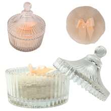 2 Pcs Large Body Powder Puff And Container Powder Container With Puff Powder Puff Container Soft Washable Reusable Velour Face Body Glitter Powder Puff Wet Dry Makeup (Colorful Simple),Cheap,Valentine's Day,Cheap Items,Travel,Travel Essential,Room Decor,Valentine's Gift,Cheap Stuff,Room,1 Dollar Items,Vacation Essentials,Gifts For Women,Bedroom,Valentine,99 Cent - Clear - View 5