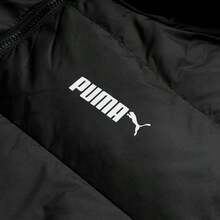 Puma 男士短款羽绒服连帽上衣，撞色休闲日常旅行运动外套，694699-01 - 黑色 - 查看 4