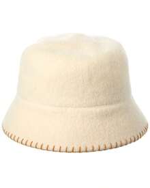 Bruno Magli Knit Felt Wool Bucket Hat - trắng - Xem 1