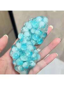 Bola Macia de Cristal Azul Gelo com Pérola, Brinquedo de Recompensa para Sala de Aula Infantil, Bola Criativa Macia Altamente Atraente para Alívio de Estresse, Brinquedo de Alívio de Estresse, Brinquedo Infantil - Multicolorido - Visão 4