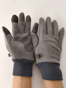 1 Pair Thermal Insulated, Waterproof, Windproof And Anti-Slip Touchscreen Winter Gloves, Suitable For Outdoor Sports, Cycling, Driving, Skiing And Autumn Accessories, Great For Halloween And Christmas Gifts - Multicolor - View 4