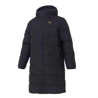 Puma Chaqueta larga de plumas para hombre, abrigo casual con capucha WINTERIZED, abrigo deportivo y de viaje
