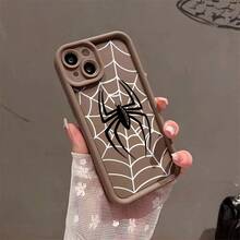 Unique High-Side Anti-Drop Design With Spider Pattern Printing. Anti-Drop And Shockproof All-Inclusive Mobile Phone Case Suitable For IPhone 17pro Max/17pro/17Air/17/16plus/16/15/14/13/12/11/XSMAX/XS/Galaxy S22plus/S23ULTRA/S24FE/S25 EDGE/A54/A53/A52/A36/A35/A34/A33/A17/A16/A15/A14/A13. Cute And Fashionable. It Is A Good Choice For Birthdays, Christmas And Halloween Gifts. - trắng - Xem 3
