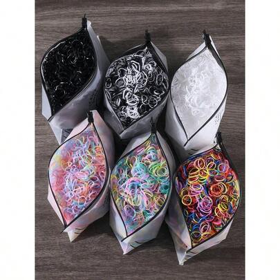 2000 Pcs Women 0.47 Inches Hair Rubber Bands For Hair Ties Small Mini Elastics Bands Large Braiding Ponytail Holders Hair Ropes Hair Accessories For Daily Use, Hair Bobbles