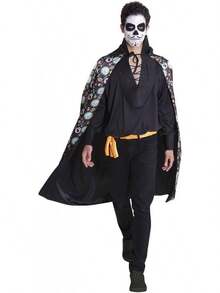 Rubie's Capa Día De Los Muertos, multicolor, Talla única (Rubies Costume Company S5205) - 1 - Ver 3