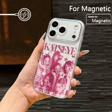 Fashion Kip K-Katseyes Phone For 17 16 15 14 13 12 11 Pro XR XS X 8 Plus Transparent Magnetic Anti-Drop Soft TPU Back Cover Christmas Fall Phone 17 Halloween Accessories - 混合顏色 - 查看 5