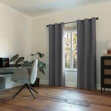 Sun Zero Easton - Cortina con ojales opacos,(Gris Carbón 101.6An x 274.3Al cm (1 Paneles)) - Tipo 2 - Ver 6