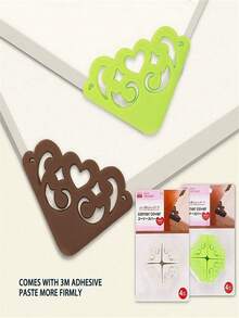 4 قطع من واقيات الزوايا السيليكونية ذات التصميم المجوف الأنيق، واقيات حواف المكتب الأنيقة للسلامة والديكور