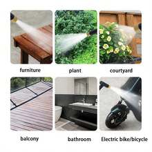 1pc High Pressure Car Wash Water Gun, Plastic One-Button Strong Water Pressure Sprayer For Car And Home Gardening