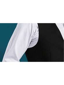 男士黑色西装马甲，男士春秋季黑色商务休闲马甲