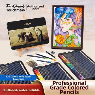48/72/120 Colors Professional Oil-Based Tin Box Colored Pencils, Water-Soluble Colored Pencils For Art Design, Drawing, Painting, Suitable For Students, Beginners, Art Majors, Manga Artists