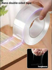 2pcs/4pcs/6pcs/1pc Super Strong Double-Sided Tape, Washable Double-Sided Tape, High Viscosity Nano Double-Sided Tape, Reusable And High Quality No Residue - Ideal For Home, Office, Car, Crafts, Wallpaper, Over 32 Scenarios, Office Supplies, Home Decor, Multi-Purpose Adhesive, Strong Adhesion, Durable Tape, High Quality Adhesive, Multi-Purpose Tape, Adhesive Strips, DIY Enthusiasts, Home Decoration