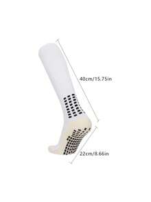 1双男童及膝足球袜，女童毛巾底防滑运动袜，适合10-18岁青少年，可用于足球训练、跑步、户外活动 - 彩色 - 查看 6