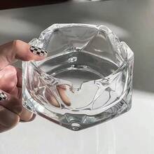 New Crystal Glass Ashtray, Ins High-End Look, Light Luxury Diamond-Shaped Style For Living Room, Office, Home Use, Hotel - Multicolor - View 9
