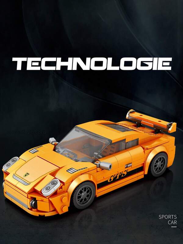 Juguetes de modelo de coche de carreras, juguetes de bloques de construcción, adecuados para adultos, modelos de coches deportivos de bloques de construcción coleccionables, juguetes de coches deportivos de bloques de construcción, serie de coches deportivos, regalos para fiestas, regalos de cumpleaños, regalos de Navidad