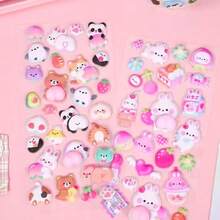 可爱动物屁股减压挤压贴纸，3D 泡泡贴纸艺术，适合儿童和女孩 - 彩色 - 查看 3