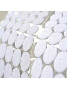 52 件/100 件/502 件双面胶黑白圆形紧固胶带，直径 1.5 厘米，多用途紧固胶带，适用于家庭、办公室、工艺品、服装，2 件/对 - 白色 - 查看 13