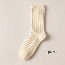 1 Pair/3 Pairs Camel Wool Socks For Women, Warm Socks For Winter, Comfortable Socks, Christmas Gift For Mom, Grandma, Aunt, Thick Socks For Boots, Women Birthday Gift