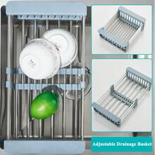 Saetow Juego de fregadero de cocina de níquel cepillado con grifo extraíble, grifo de agua pura y dispensador de jabón, fregadero de acero inoxidable 304 de un solo seno con cesta de desagüe ajustable y diseño de desagüe en X, accesorios completos para la cocina (55 * 45 cm) - Níquel cepillado 55*45cm - Ver 8
