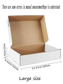 8pcs/4pcs/1pc - Bulk Brown Paper Boxes With Lock, Mailbox Packaging Boxes Suitable For Small Businesses, Medium Cardboard Gift Boxes For Packaging And Mailing Gifts - Gift Packaging - Small Gift Packaging - White - View 15