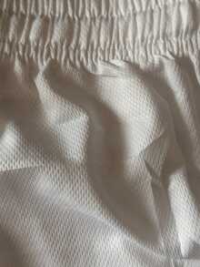 Breathable Soft Basketball Sports Shorts - White - View 4