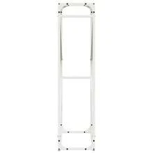 vidaXL Portaboschi da stufa bianco 60x25x100 cm