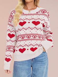 Women Knit Tops - White - View 1