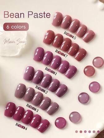 XEIJAYI 6件套10毫升凝胶美甲工具套装，包含可卸UV/LED指甲油，适用于家庭美甲沙龙DIY美甲。