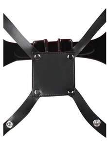 Adjustable Waist & Thigh Faux Leather Harness, Fashionable Garter Belt, Suitable As Costume Prop For Characters Like Laura Croft, Cosplay Accessory