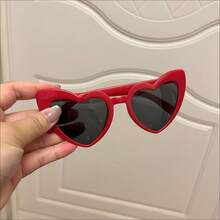 1PC Unisex Sports Glasses - Love Shaped, Fashionable Street Style&Photography Matching Artifact, Suitable For Cycling, Driving, Christmas Parties, Etc, - Multicolor - View 7