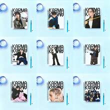 دفتر ملاحظات حلزوني من بضائع المشاهير كارما، هدية قرطاسية للطلاب