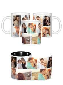 定制咖啡杯,可印制您的照片/姓名,个性化杯子,浪漫饮具,男女皆宜,是馈赠亲朋好友的理想之选,也适用于万圣节、圣诞节、周年纪念日、纪念品、公司、个人、办公用途,是秋冬季节的完美礼物,厨房必备品。 - 多色 - 查看 5