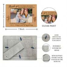 Thank You Gift Teacher Leader Collegue Appreciation Gift Thank You Keepsake Photo Gifts Wooden Picture Frame Assemble 4 * 6 Inches Photo Wall And Tabletop Display Friends Proto Frame 28 - Màu Hoa hồng đỏ - Xem 3