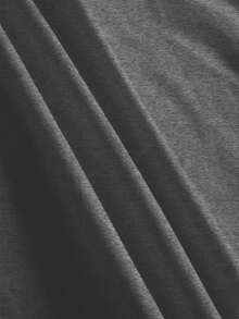 圣诞节可爱卡通驯鹿印花圆领休闲长袖T恤 - 深灰色 - 查看 4