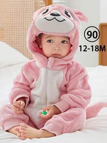 MICHLEY 1Pc Baby Long-Sleeved Zippered Cute And Comfortable Sleeping Bag, Cartoon Design Capybara/Cow/Yellow Duck, Unisex Baby Supplies, Suitable For Indoor And Outdoor Wear, Holidays