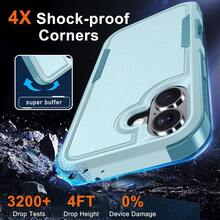Case 17 Phone Cover With Screen Protector, Grade Heavy Duty Shockproof PhoneCase With Wrist Lanyard Strap, 2025 Mint Green - IPhone 17 + Mint Green - View 3