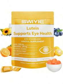 Lutein Gummies – Eye Vitamin And Mineral Supplement With 20mg Lutein & 4mg Zeaxanthin – Gummy Vitamins For Eye Health Support – Naturally Flavored, 60 Gummies - 1 - View 1
