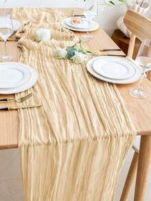 Cheesecloth Table Runner de 10 pies en color verde salvia, estilo bohemio, gasa para fiestas, otoño, Navidad, mesa de quesos. Mantel corredor rústico y transparente para mesa de Acción de Gracias, baby shower, boda, Pascua