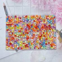 100/500/1000/1200 件亚克力字母珠套装 - 友谊手链 DIY 珠宝制作用品 - 26 种款式，色彩鲜艳，多功能，易于使用 - 彩色 - 查看 7