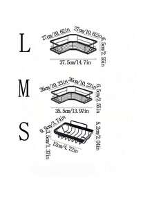 1 件免钻孔强力粘合转角淋浴架 - 防水防锈浴室收纳架，用于洗发水/肥皂/剃须刀，美观的浴室装饰转角架，2025 年冬季浴室必备三角架