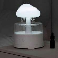 1pc Colorful Mist Humidifier, Raindrop Aroma Diffuser, 3 Adjustable Modes, USB Powered, Suitable For Home & Office Use - Multicolor - View 10
